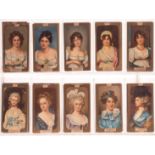 Cigarette Cards, Beautiful Women, Complete Sets, R J Lea Miniatures (gold Border 1 - 50) together