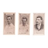 Cigarette cards Clarke's, Football Series, three cards, nos 1 (vg), 2, (sl cr o/w gd) & 4 (gd)