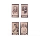 Cigarette cards Cadle's, Footballers, four cards, W J Bancroft, A Goodall, Ernest Needham & G O