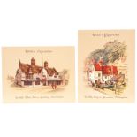 Cigarette Cards, Inns, Complete Sets, Wills's large card size, Old Inns 1st & 2nd series ((40 per