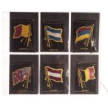 Tobacco silks ATC, National Flags & Arms, 'M' size (woven silks on black material) (set, 83