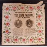 Ephemera, Royal Interest, six late Victorian and Early Edwardian souvenir tissues, comprising The