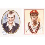 Trade Cards, Cricket, County Print Test Cricketers, partial sets, Middlesex (79), Glamorgan (6),