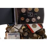 A collection of British and World coinage, including a Hellas coins collection set 1978, Polish