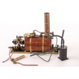 A twin-cylinder gas-fired Marine steam plant: believed made from a ‘Super Puffin’ kit, complete with