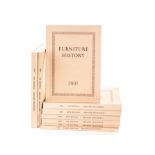 Furniture History Society. An incomplete run of 37 volumes from 1969, together with a few index