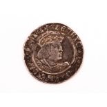 A Tudar Henry VIII groat, having Tower Mint, second coinage 1526-1544, F-VF, some wear, some areas