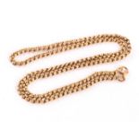 A 9ct gold bar twist necklace 19.6g