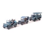 RAF Regiment Guy Truck and Willys Jeeps, (2), 1 jeep and truck by Fusilier, generally VG, (3)
