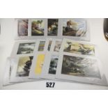 Fourteen Fine Art prints of trains by David Weston:  published by Lazy Acre, prints approx 12"x