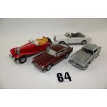 Danbury & Franklin Mint, loose Aston Martin DB5, James Bond 007 Aston Martin DB5 and five others,