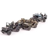 Fusilier Miniatures Royal Navy 5 ton Guy truck, RN and Marines Jeeps, and an Airborne jeep by