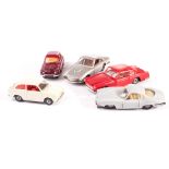 Politoys Plastic Cars, No.30 Alfa Romeo Dauphine, No.74 Ferrari 250 GT, No.67 Alfa Romeo Giulietta