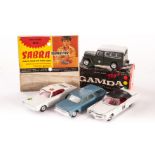 A Gamda Toys Israeli Army Willys Jeep, in original box, VG, baseplate with fatigue damage, box P,