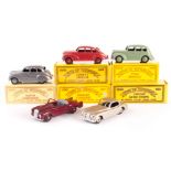 ODGI Toys Of Yesterday, 928 Austin Hampshire, 856 Ford Prefect, 845 Jowett Javelin, 907 Daimler