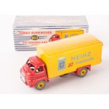 A Dinky Supertoys 923 Big Bedford ‘Heinz’ Van, red cab and chassis, yellow back with Baked Beans Can