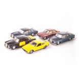 Auto Pilen Car Group, including Renault 4L, Opel Manta, Mercedes 250 Coupe, Ford Mark II,