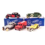 DG Models, Town Sedan, Rolls Royce Four Light Saloon, in original boxes, loose Bentley Speed Six,