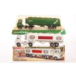 Dinky Toys 945 A.E.C Tanker, two examples, one in ‘Esso’ livery, the other in ‘Lucas Oil’ livery, in