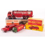 Dinky Toys Petrol Tankers, 504 Foden 14-Ton Tanker ‘Mobilgas’, 440 Petrol Tanker ‘Mobilgas’, 070