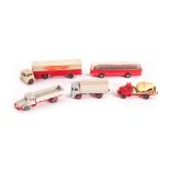 Wiking Plastic 1/87 Commer­cials, including MAN Shell Petrol Tanker, Magirus Coca-Cola Lorry, Opel