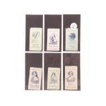 Tobacco silks, ATC, Actresses, (line drawings), (set, 12 silks plus 8 variations) (gd) (20)