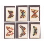 Tobacco silks, ATC, Butterflies & Moths, Set 2, Factory 649, unnumbered, Ref S9, (set, 50 silks) (