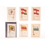 Tobacco silks, ATC, Silk National Flags, 134 different silks, a few with back papers missing, sold