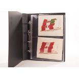 Tobacco silks, ATC, National Flags, brand issues, 39 different, in a modern album, extra large,