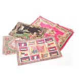 Blankets, 9 large size issues including Conventional rug designs (4), Flags (4) & 1 Indian scene (