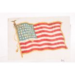 Tobacco silk, ATC National Flags, Anon issue, extra large ref S30, United States of America