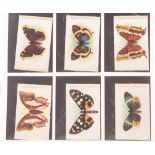 Tobacco silks, ATC, Butterflies & Moths, Set 2, Factory 649, numbered, ref S9, (set, 50 silks) (gd)