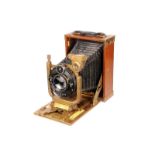 A C. P. Goerz Manufoc-Tenax Tropical Camera, serial no. 264275, 9x12cm, with C. P. Goerz Dogmar f/