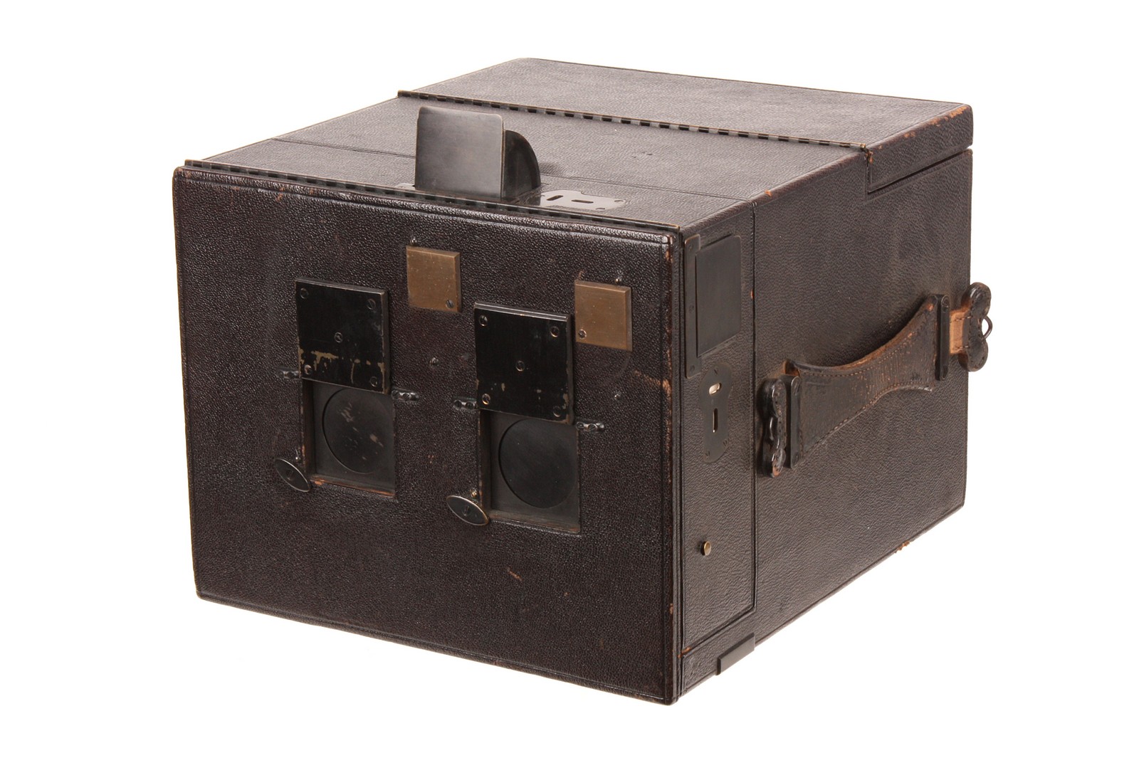 A Newman & Guardia Special Stereoscopic Stereo Detective Camera, 10x15cm, serial no. SS662, with