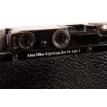 A Leica III Rangefinder Camera, black, serial no. 169058, with Leitz Elmar f/3.5 50mm lens,