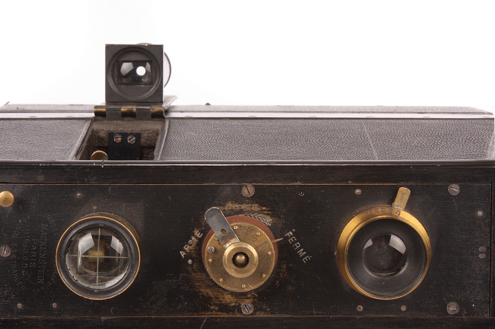 A Mackenstein Jumelle Photographique Camera, 2½x3½, with E. Krauss Anastigmat Zeiss f/8 110mm - Image 2 of 2