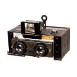 A Liebe Monoblock Stereo Camera, 55x140mm, serial no. 1530, with Carl Zeiss Jena Tessar f/4.5 85mm