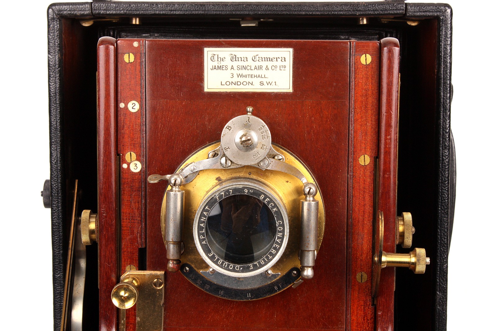 A James A. Sinclair Una Hand Camera, 4½x6¼”, with Beck Convertible Double Aplanat f/7.7 9” lens, - Image 2 of 3