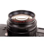 A Leica M4-P Rangefinder Camera, black, serial no. 1549593, with Leitz Summilux f/1.4 50mm lens,