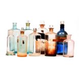 A Fine Selection Of Various Chemical Bottles, variying sizes, some with stoppers (a lot)