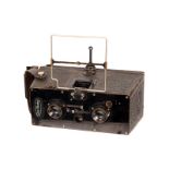 An ICA Plaskop Stereo Camera, 6x13cm, with ICA Novar-Anastigmat f/6.8 75mm lenses, serial nos.