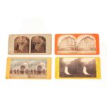 Stereoscopic Cards 1860s-1890s: inclu-ding T R Williams genre scene (1), USA topographical - G W