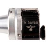 A Leitz ‘W. Haven’ [Wilhelmshaven] Kriegsmarine VIOOH Universal Finder, black, body, G, optics, G,