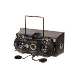 A Contessa-Nettel Steroco Model III Stereo Camera, 45x107mm, with Carl Zeiss Jena Tessar f/6.3