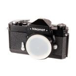 A Nikon Nikomat FTn SLR Body, black, serial no. 4185160, body, VG-E, shutter working, with black ‘