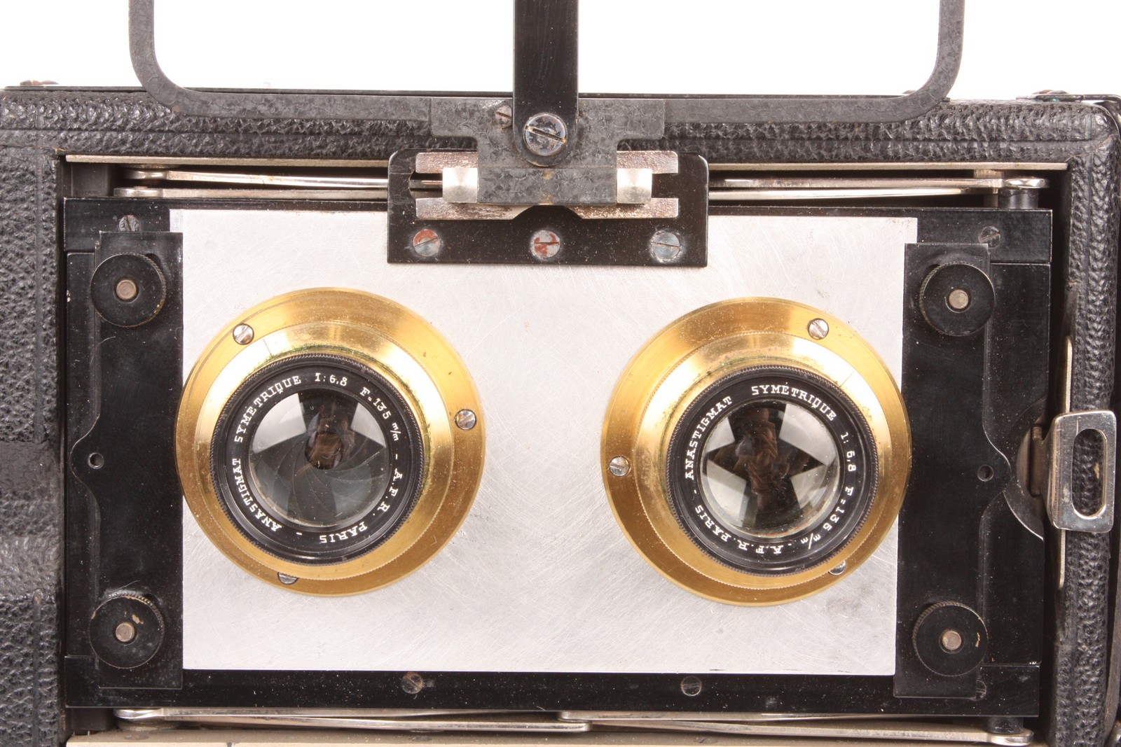 A Klopcic Stereo Camera, 6x13cm, with A.F.R Anastigmat Symmetrique f/6.8 135mm lenses, serial nos. - Image 2 of 2