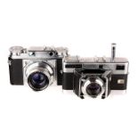 Voigtländer Cameras: Prominent, chrome, serial no. B65031, with Voigtländer Ultron f/2 50mm lens,
