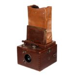 An Ensign Rollfilm Reflex Tropical Camera, serial no. 21544, 3¼x4¼”, with Aldis Uno Anastigmat f/7.7