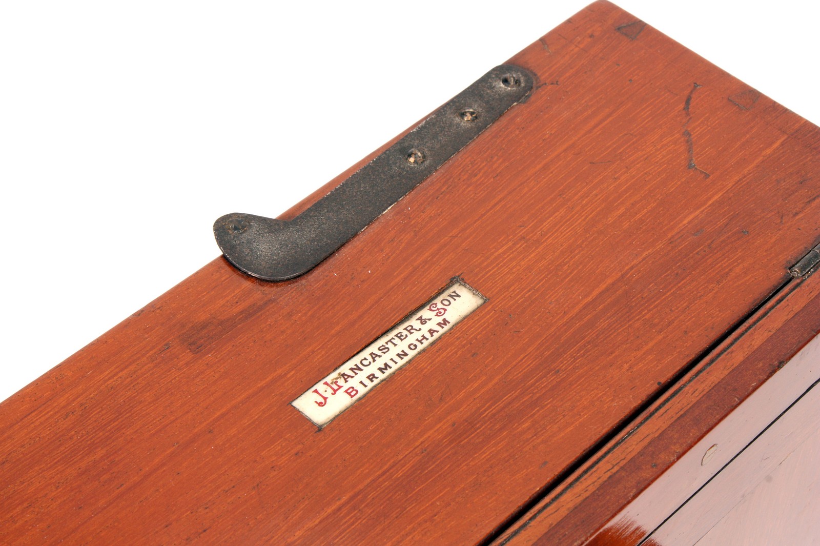 A J. Lancaster & Sons Postage Stamp Camera, 2x3” with six brass lenses for Gem exposures, body, - Image 3 of 5