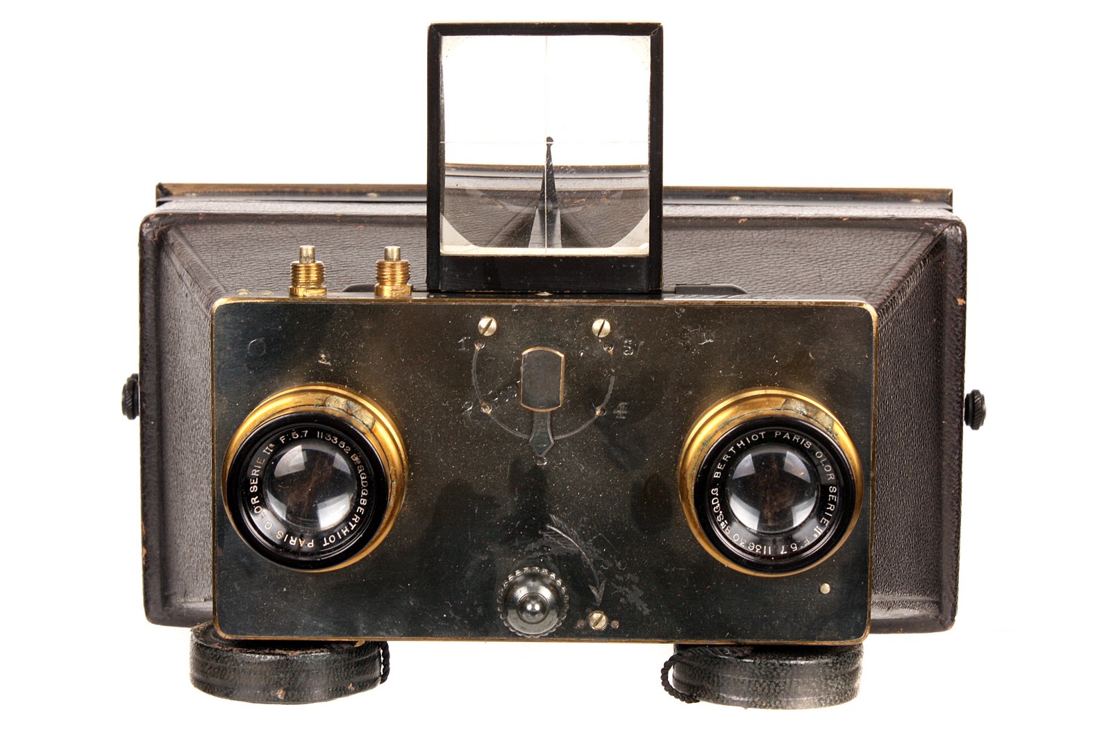 A Bazin & Leroy Stereocycle Stereo Camera, 6x12cm, serial no. 10450, with Berthiot Olor Serie II f/ - Image 2 of 3